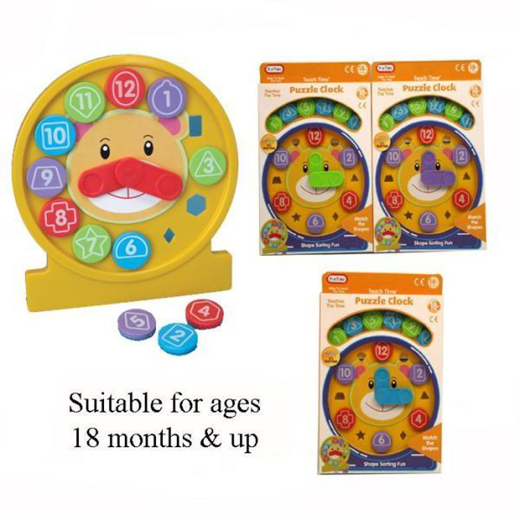 Picture of 5064-PUZZLE CLOCK -SHAPE SORTING FUN-MATCH THE SHAPES